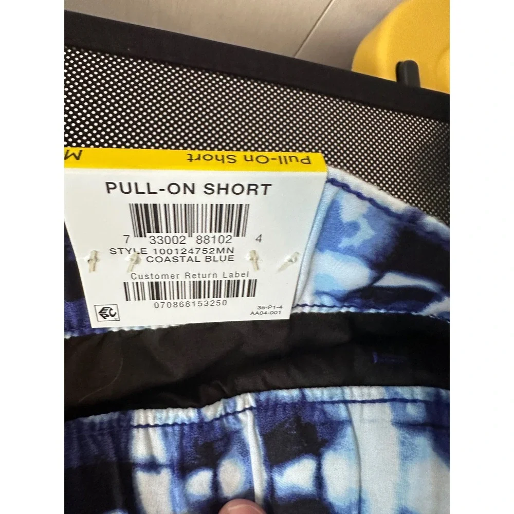 Sun + Stone Mens Coastal Blue‎ Tie Dye Cargo Pull On Shorts Medium 100124752MN